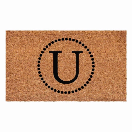 Calloway Mills Monogram Door Mat, Black, Natural, 24 in W x 48 in L 108212448U